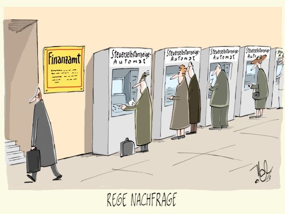 steuerselbstanzeige rege nachfrage
