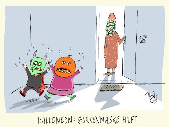 halloween gurkenmaske