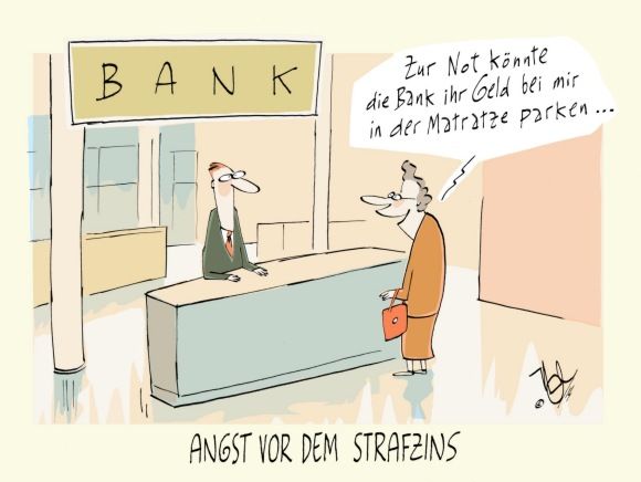 strafzins banken ezb