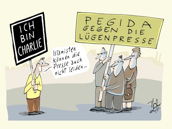 charlie presse pegida