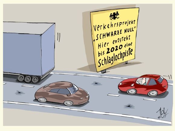 infrastruktur schlaglochpiste