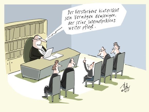 tod erbschaft internet
