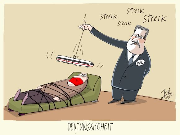 bahn gdl streik deutungshoheit