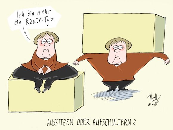 merkel aussitzen raute