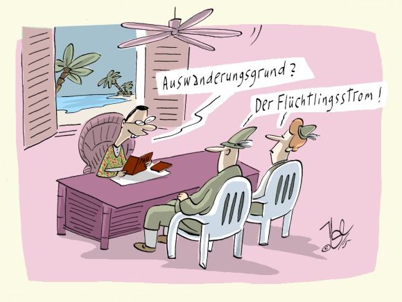 auswanderungsgrund flüchtlinge