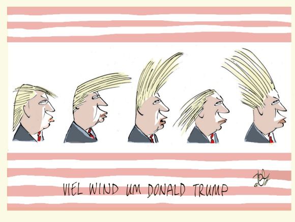 viel wind um donald trump