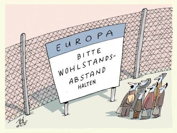 europa flüchtlinge wohlstand abstand