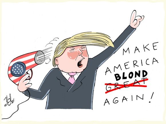 trump amerika blond