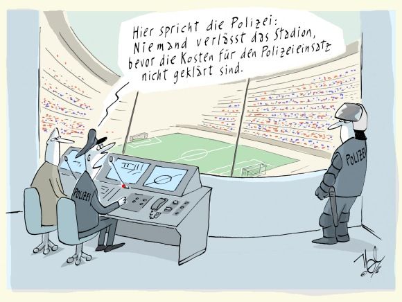 sport fußball polizeieinsatz