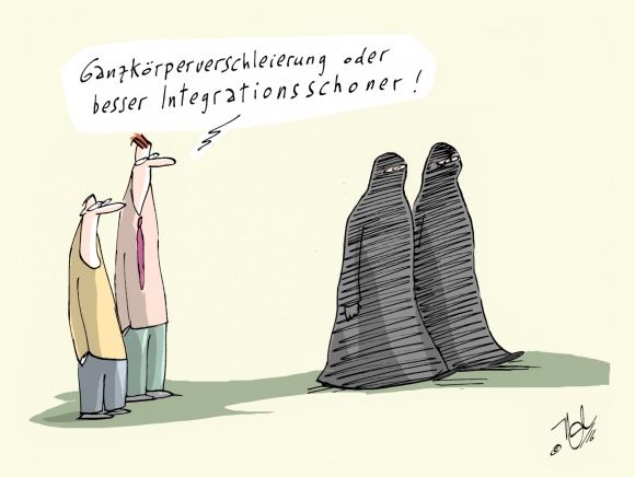 ganzkörperverschleierung integrationsschoner