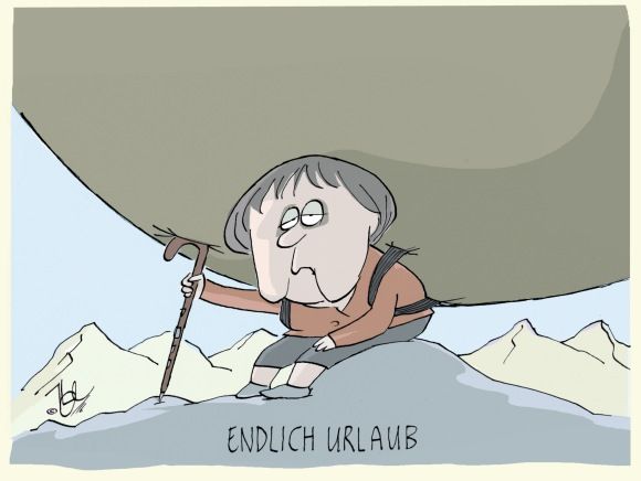 merkel endlich urlaub