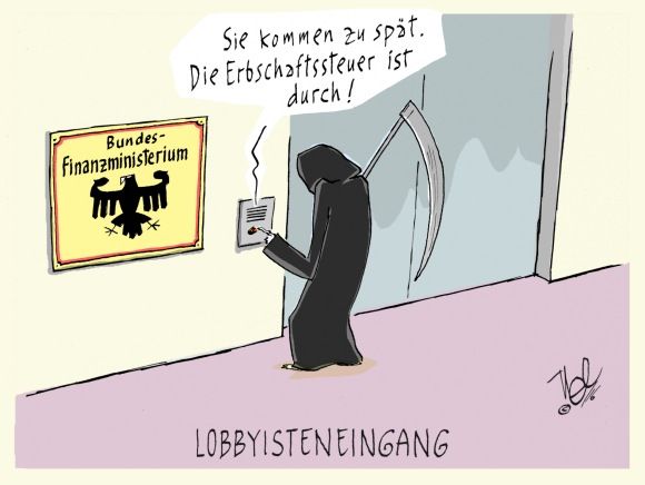 erbschaftssteuer lobbyisteneingang