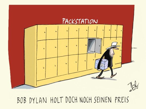 bob dylan nobelpreis packstation