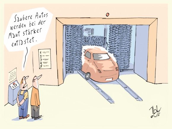 maut saubere autos