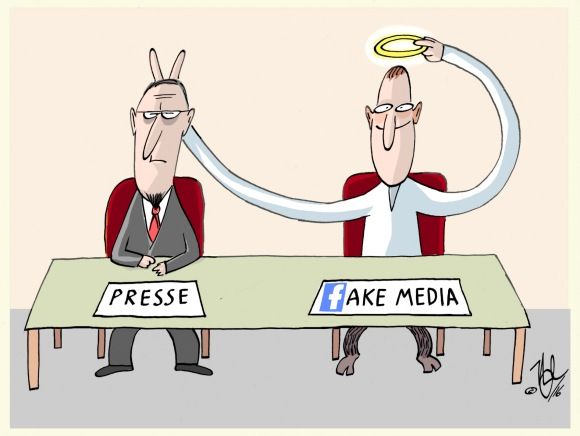 presse social fake media