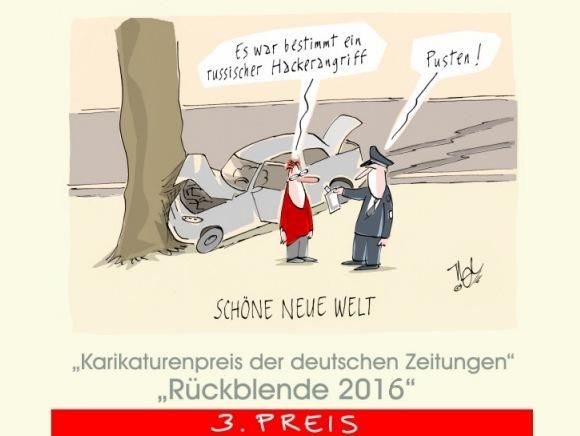 karikaturenpreis  bdzv rückblende 2016 3-er preis