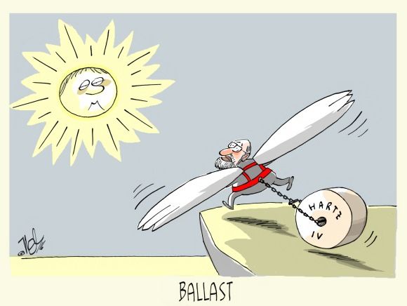 merkel schulz hartz IV ballast