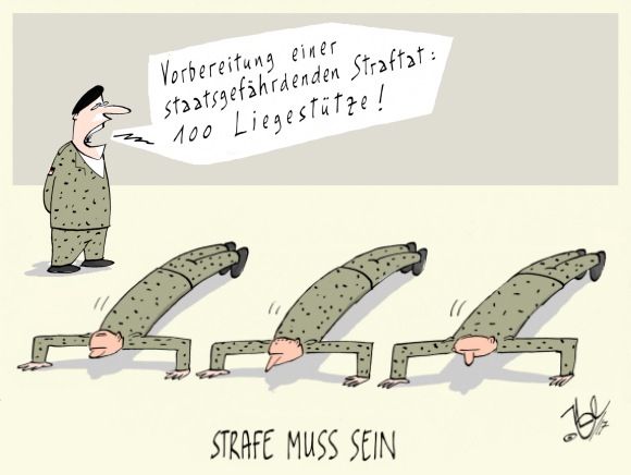 bundeswehr liegestütze strafe muss sein