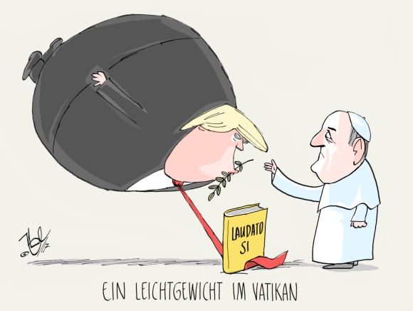 trump papst leichtgewicht