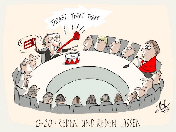 g 20 reden und reden lassen