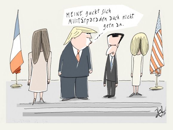 trump macron besuch paris