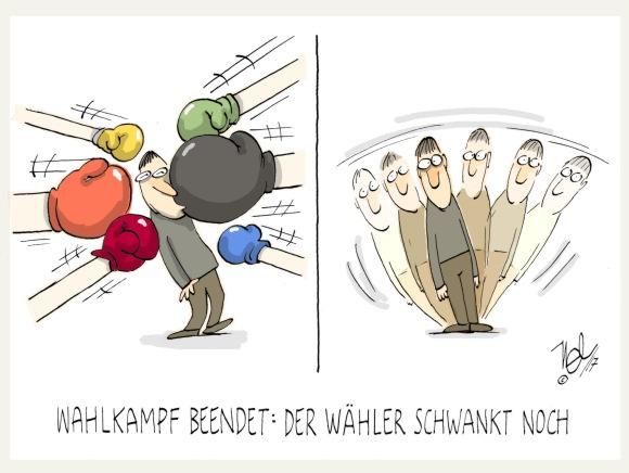 wahlkampf wähler schwankt