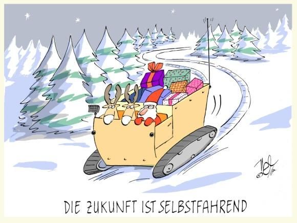 weihnachten zukunft selbstfahrend