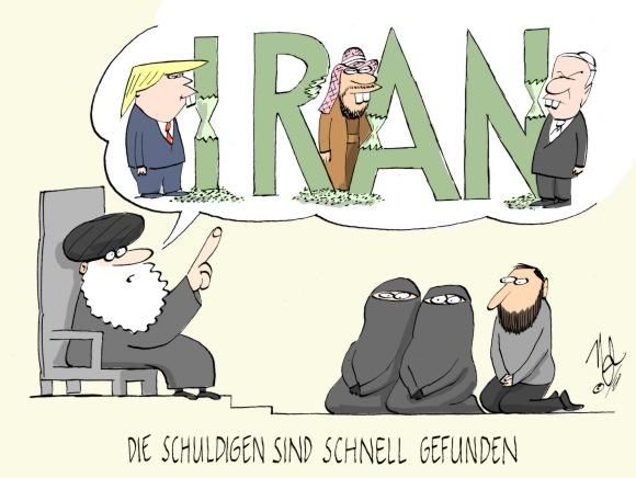 iran schuldige schnell gefunden