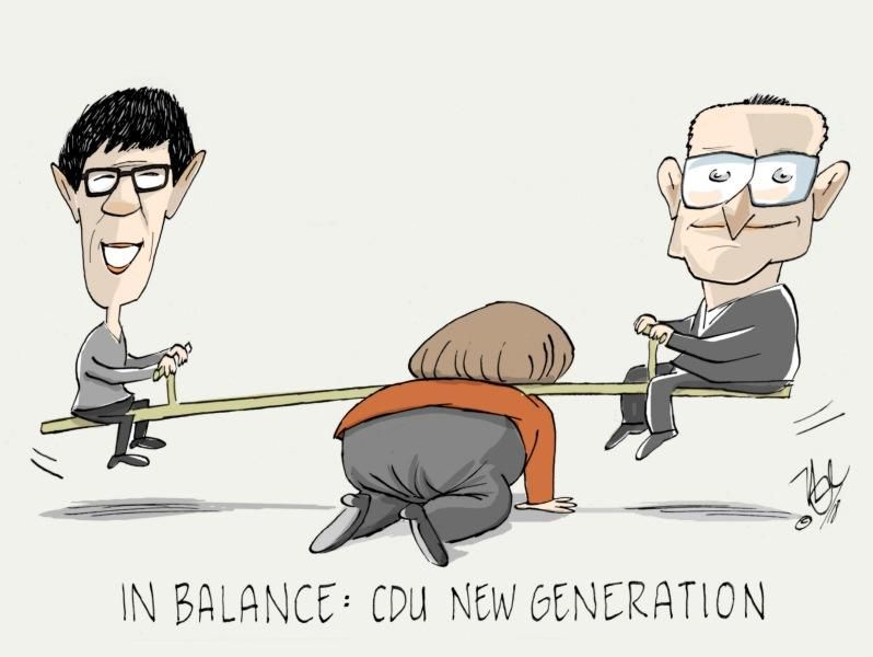 cdu karrenbauer merkel spahn new generation