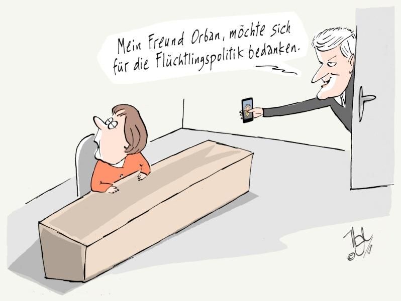 merkel orban flüchtlingspolitik bedanken