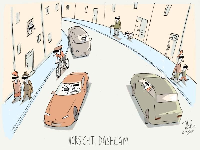 dashcam vorsicht