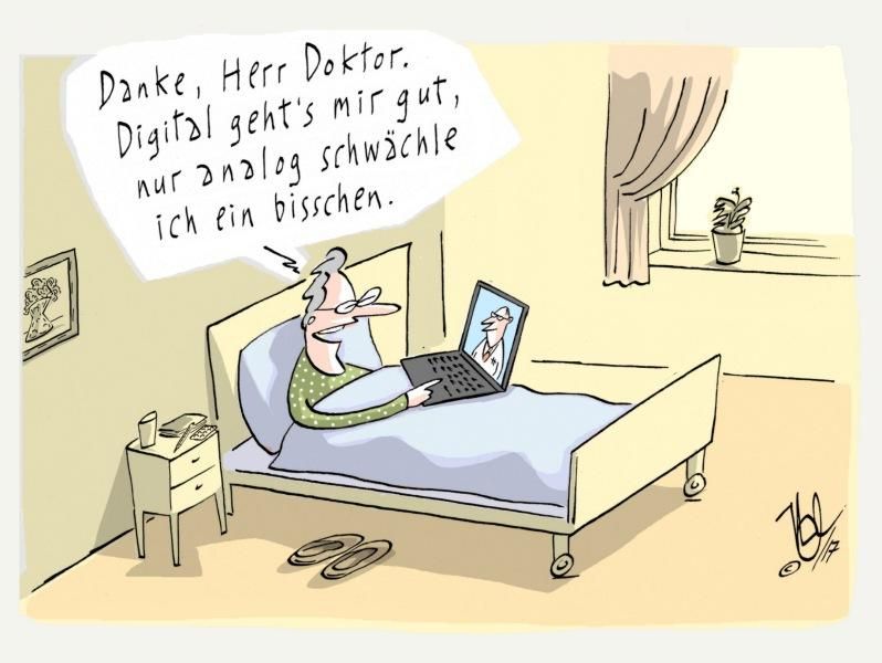 gesundheit doktor analog digital