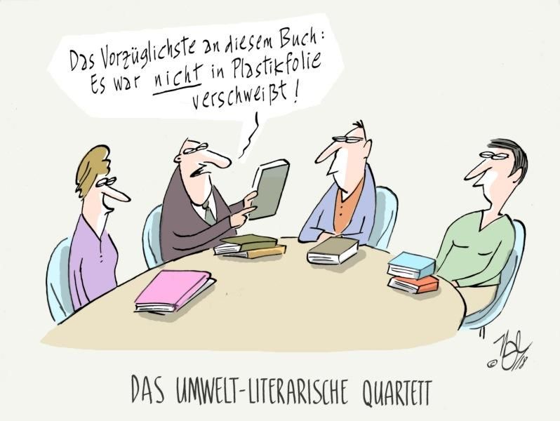 plastik buch umwelt literarisches quartett