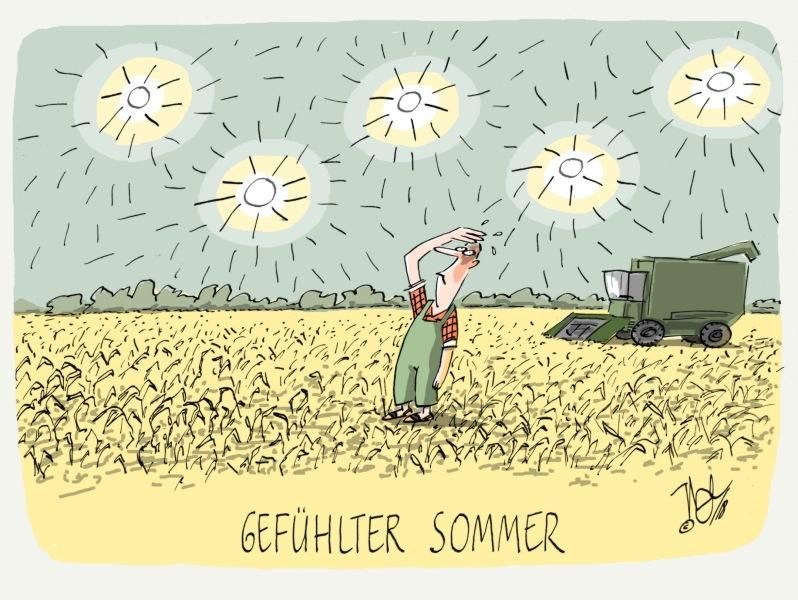 ernteausfall gefühlter sommer