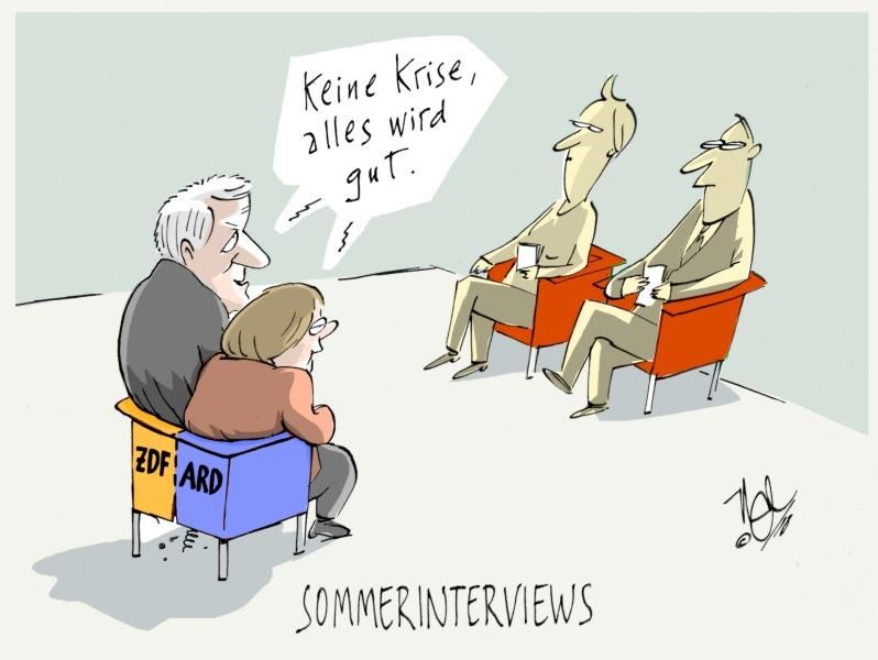 merkel seehofer sommerinterviews