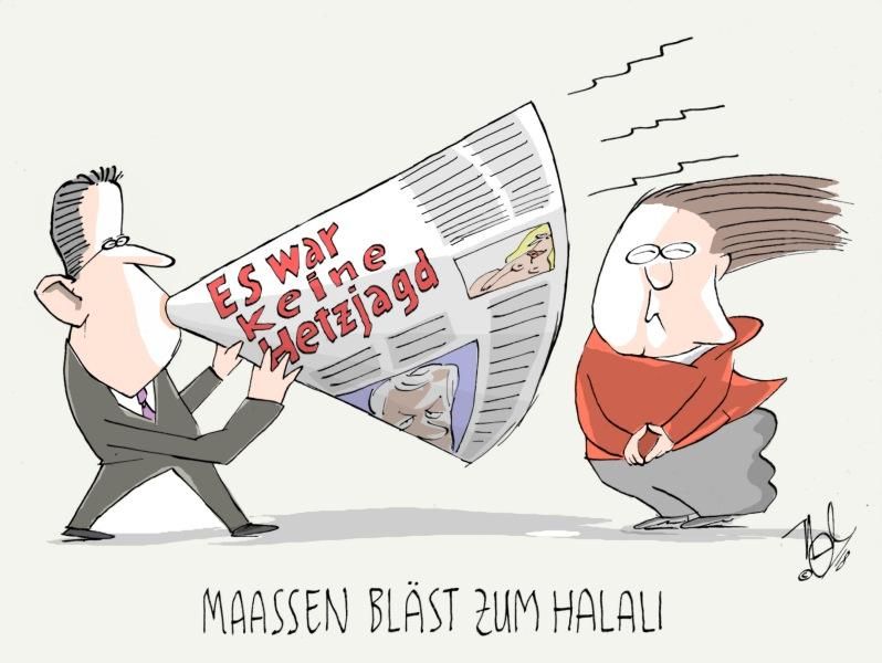 maaßen bläst zum halali