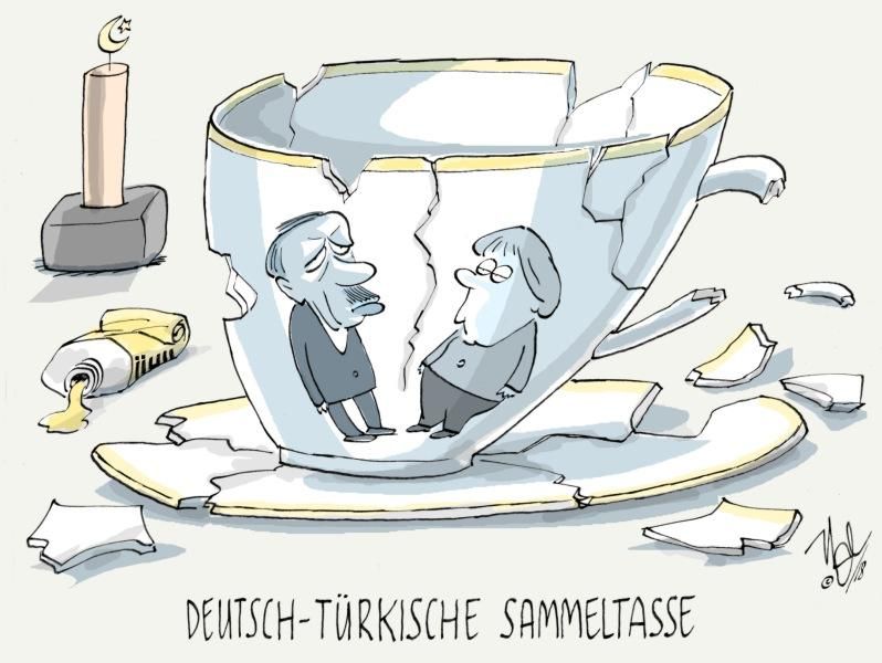 merkel erdogan deutsch türkische sammeltasse