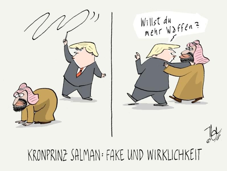 khashoggi trump salman saudi waffen fake und wirklichkeit