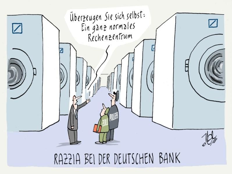 deutsche bank razzia rechenzentrum geldwäsche