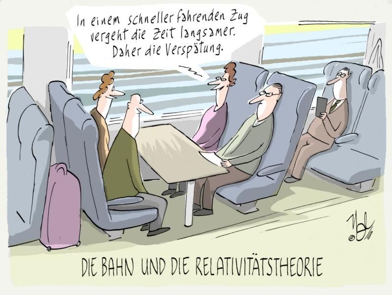 bahn verspätungen relativitätstheorie