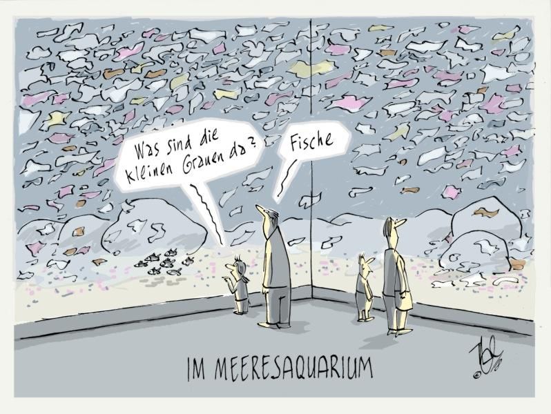 meeresaquarium plastikmüll