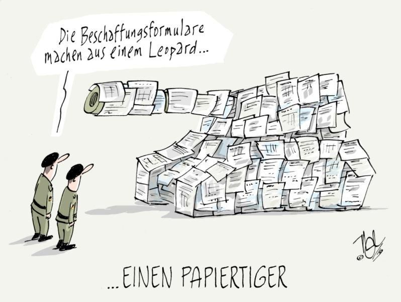 bundeswehr leopard formulare papiertiger