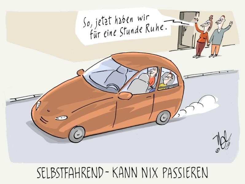 auto selbstfahrend kinder ruhe