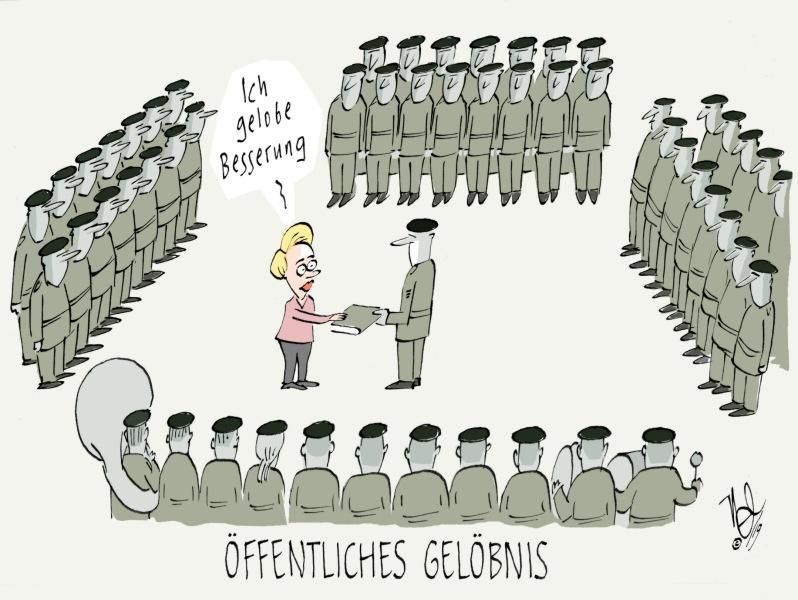 bundeswehr von der leyen gelöbnis besserung