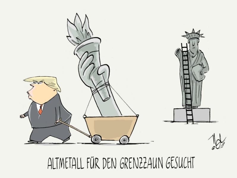 trump grenzmauer grenzzaun altmetall gesucht