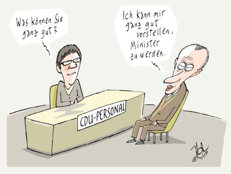 merz karrenbauer kramp cdu personal minister vorstellen