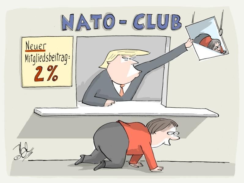 nato club trump merkel