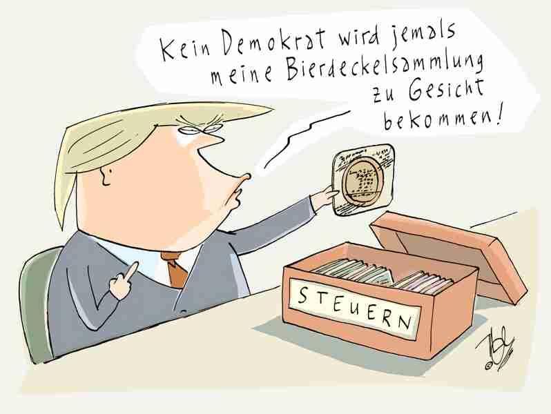 trump steuererklärung bierdeckel