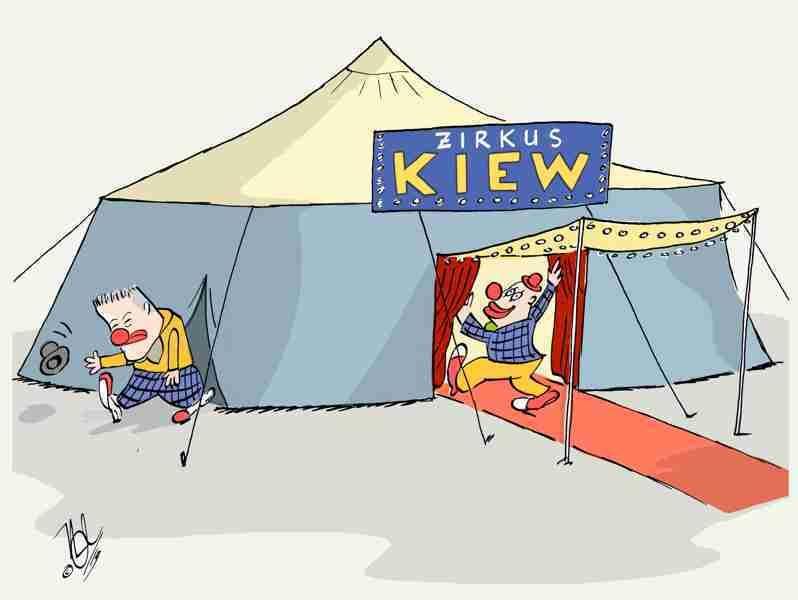 ukraine wahl präsidenten clown zirkus