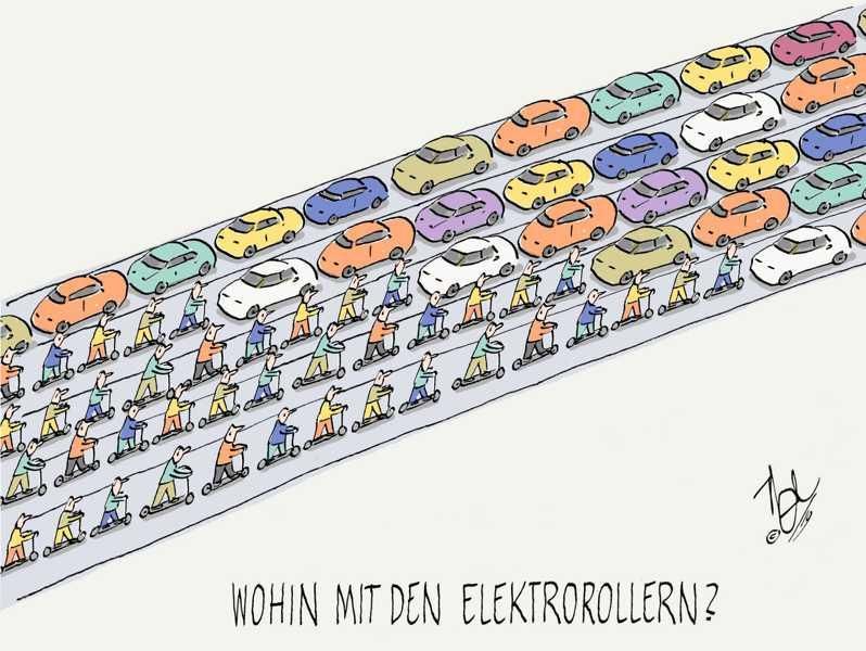 elektroroller verdrängung